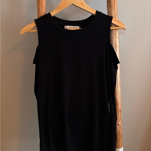 Michael Kors Black Cold Shoulder Tank Top - Picture 1 of 1